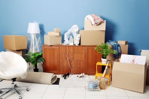 Removals team loading furniture for a Westwickham home move