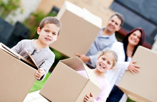 Professional man and van helping with a small house move in Westwickham
