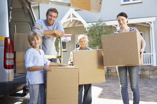 Local removals team transporting household items across Westwickham