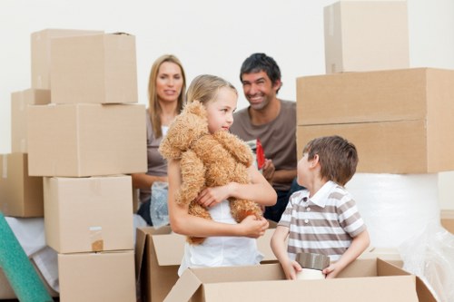 Removal van prepared for a Westwickham home move
