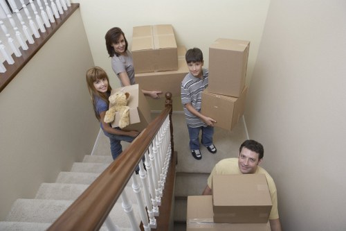Efficient unloading during house removals in Westwickham